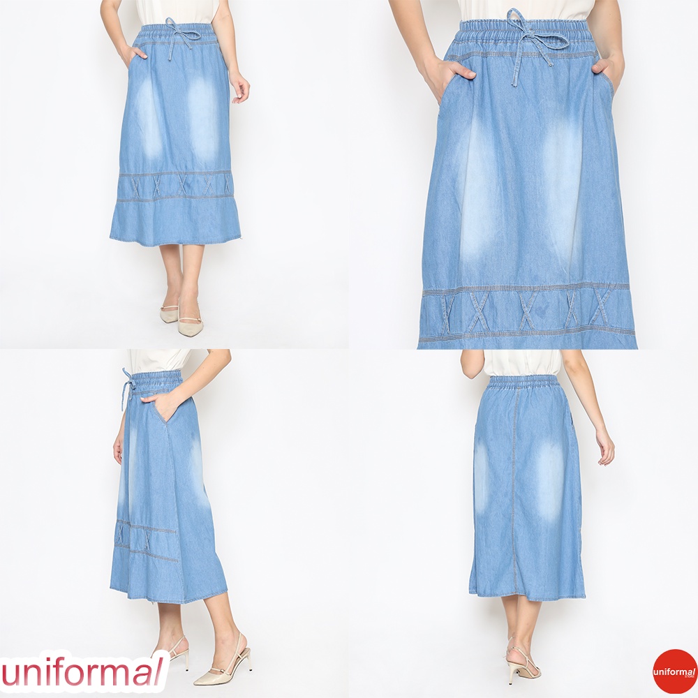 ROK JEANS PANJANG ANAK/TANGGUNG/REMAJA PEREMPUAN SIZE 6-18 TAHUN MODEL A