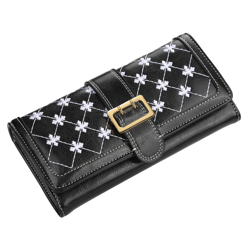 DOMPET PESTA WANITA BAELLERRY ORIGINAL HITAM KULIT PREMIUM KOREA MURAH NEURA WA133B5 PANJANG