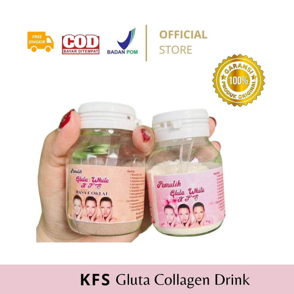 Promo Gluta KFS Gluta white minuman ber collagen pemutih badan