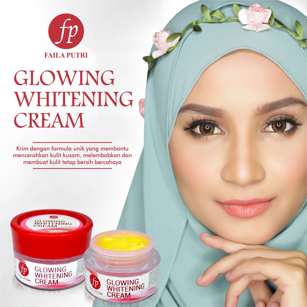 Glowing Whitening Cream FP Original BPOM - krim malam faila putri