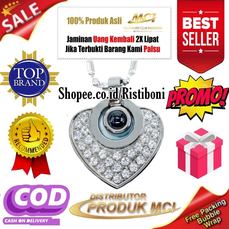 kalung WMP cristal mci | pendant WMP cristal | kalung wmp