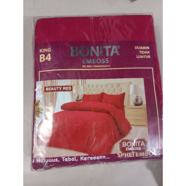 sprai bonita 180X200 B4 / Sprei bonita king size B4 / Bonita. 1