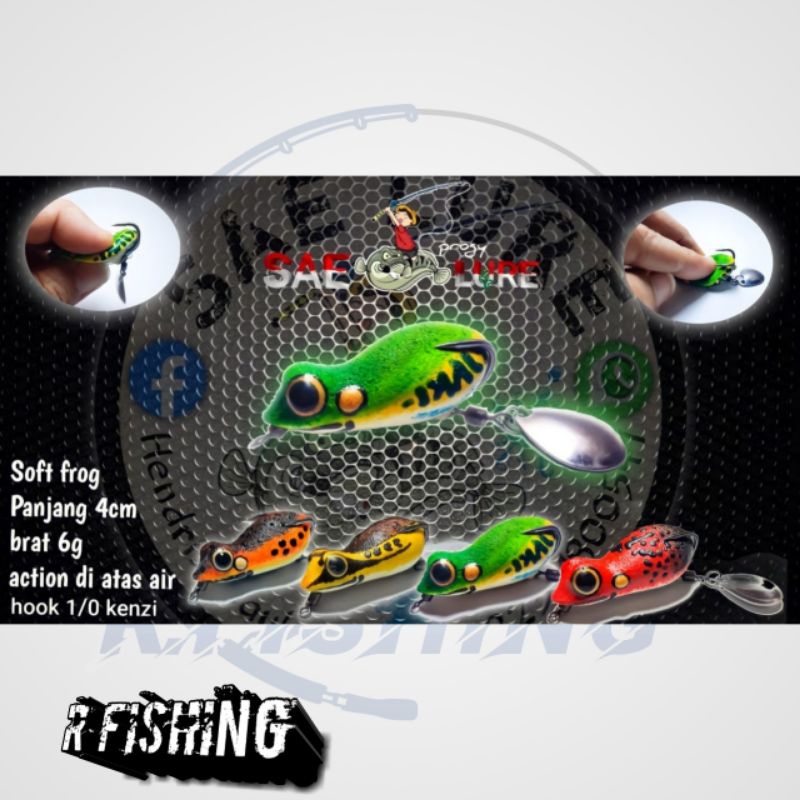 SOFT FROG 4CM SAE LURE | UMPAN CASTING GABUS DAN TOMAN