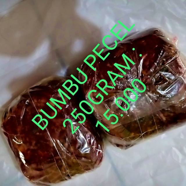 

Bumbu pecel 100% terasa kacang 250gram