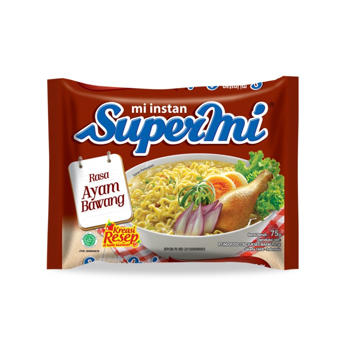 

Supermi Ayam Bawang - 1 Carton isi 40 bungkus