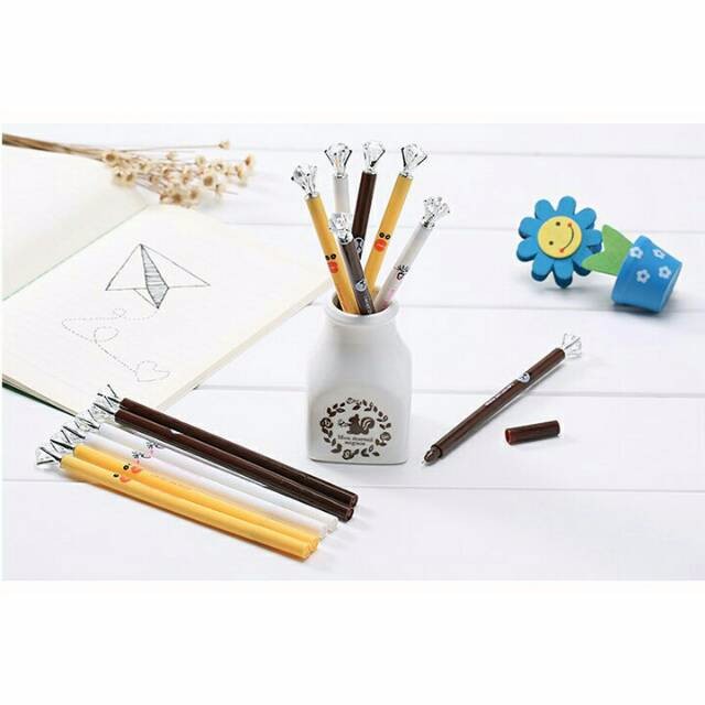 

Pulpen Gel LINE Diamond Brown, Cony, Sally 0.38mm