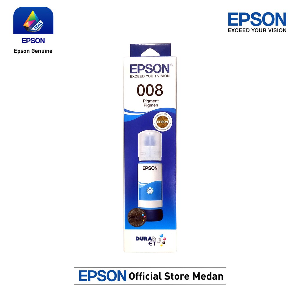 Tinta Botol Epson T008 008 L15150 L15160 L15180 L6550 L6580 PIGMENT ORIGINAL