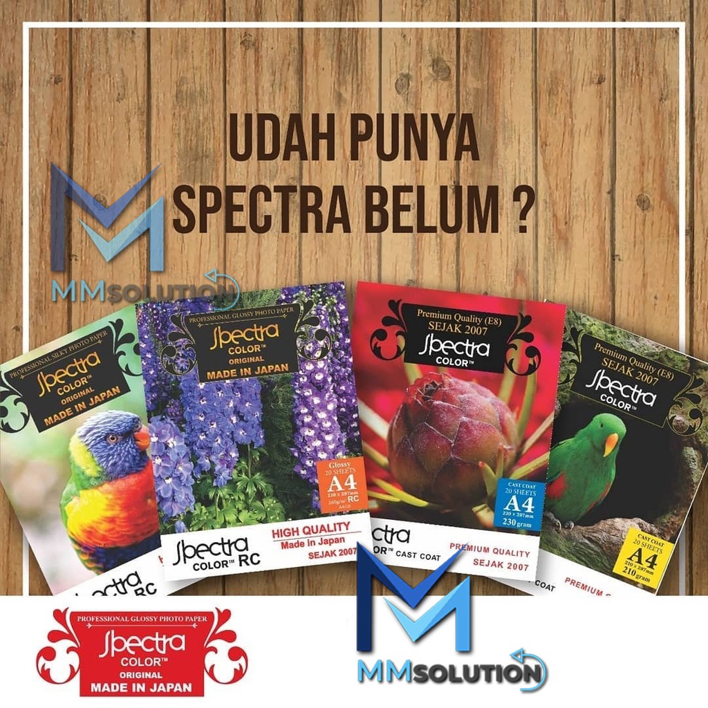 Spectra Professional Silky Photo  A4 - 260 Gram / Kertas Spectra Profesional Foto Silky 260 Gsm