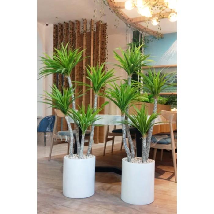 Pohon artificial pandan bali cabang 4 + pot