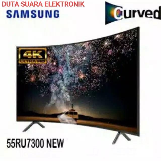 TV LED SAMSUNG 55 Inch 55RU7300 Digital Smart TV Ultra HD 4K CURVED Garansi Resmi Samsung