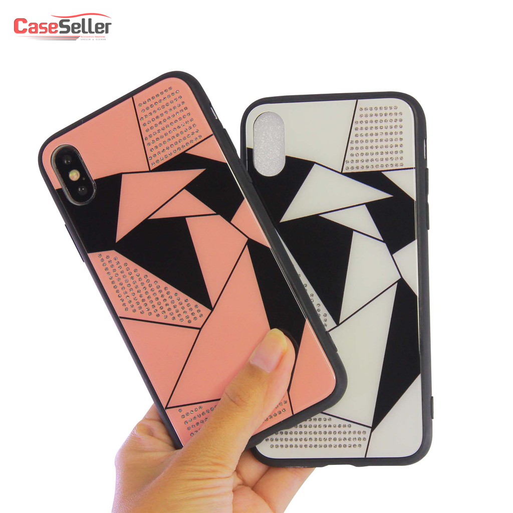 CaseSeller - Hardcase Glass Blink Diamond Xiaomi Redmi Poco F1 Mi6X/A2 K20 6A 7