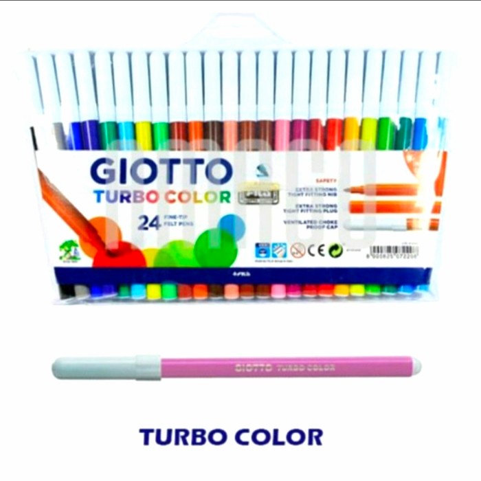 

Spidol GIOTTO Turbo Color 24 Warna