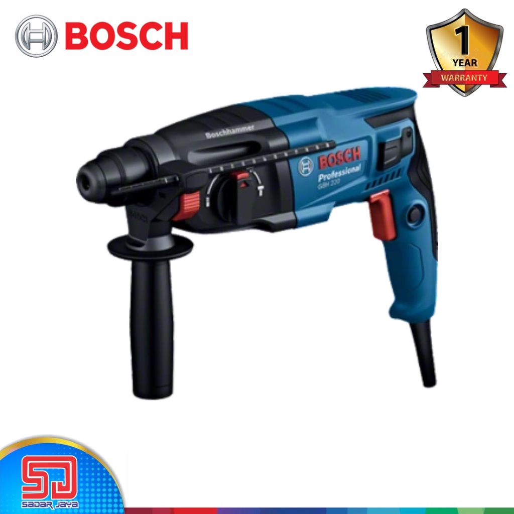 Bosch GBH 220 Mesin Bor Beton Listrik Rotary Hammer Impact Drill Tembok