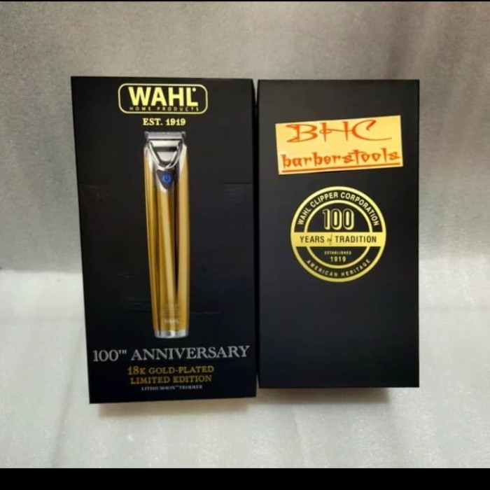 WAHL TRIMMER GOLD 1919 LIMITED EDITION ORIGINAL USA DETAILER CORDLESS