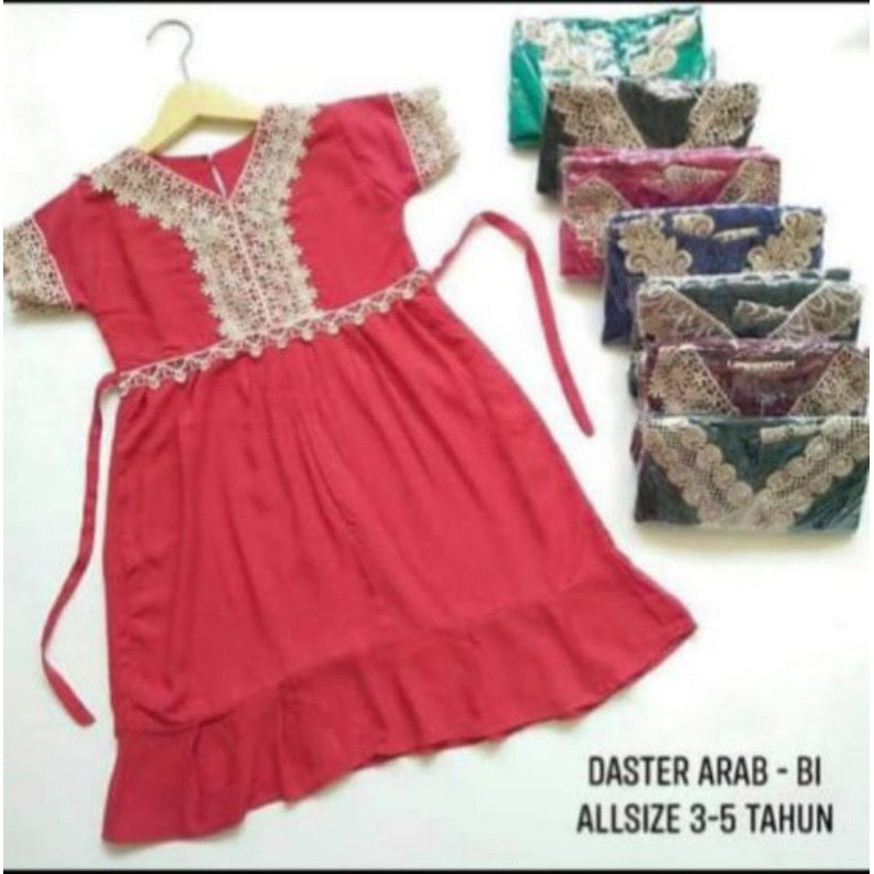 NEW DASTER RENDA ANAK SIZE 1TH SAMPE 10TH BAHAN RAYON ADEM BANGET