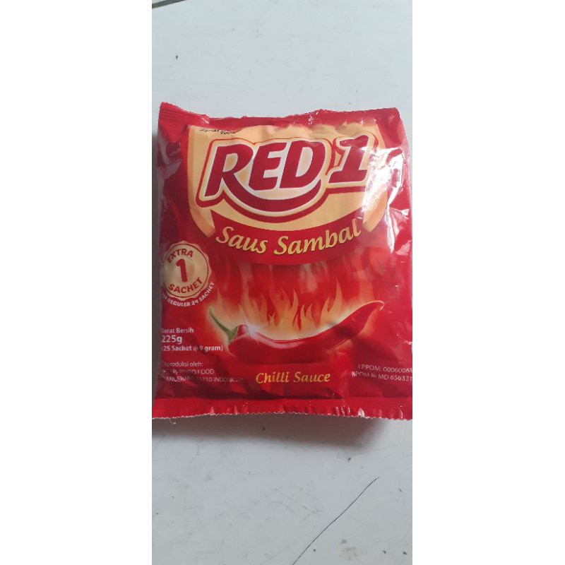 

Red 1 Saos Sambal isi 25 pcs Berat 225gr
