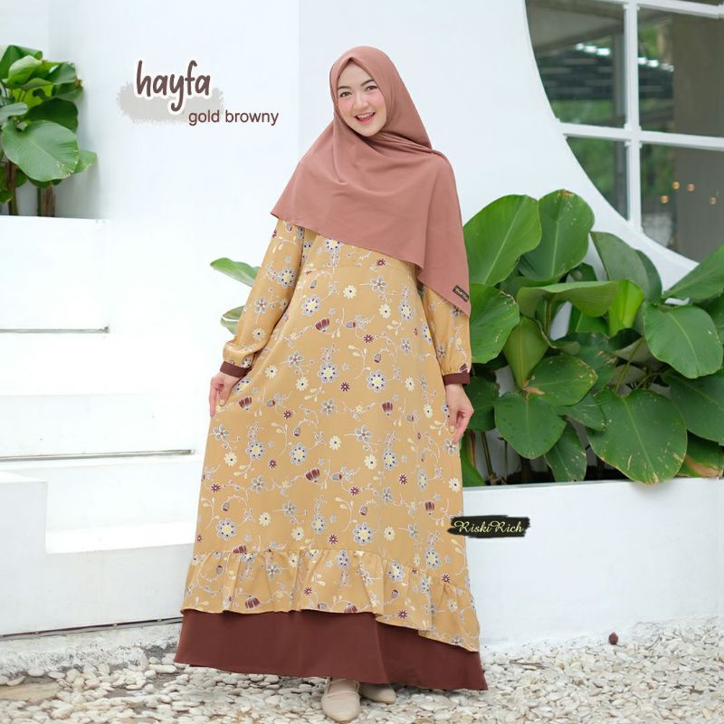 Gamis Hayfa Original by Riskirich/gamismurah/gamisadem/gamissyari/gamissimpel/gamismotif