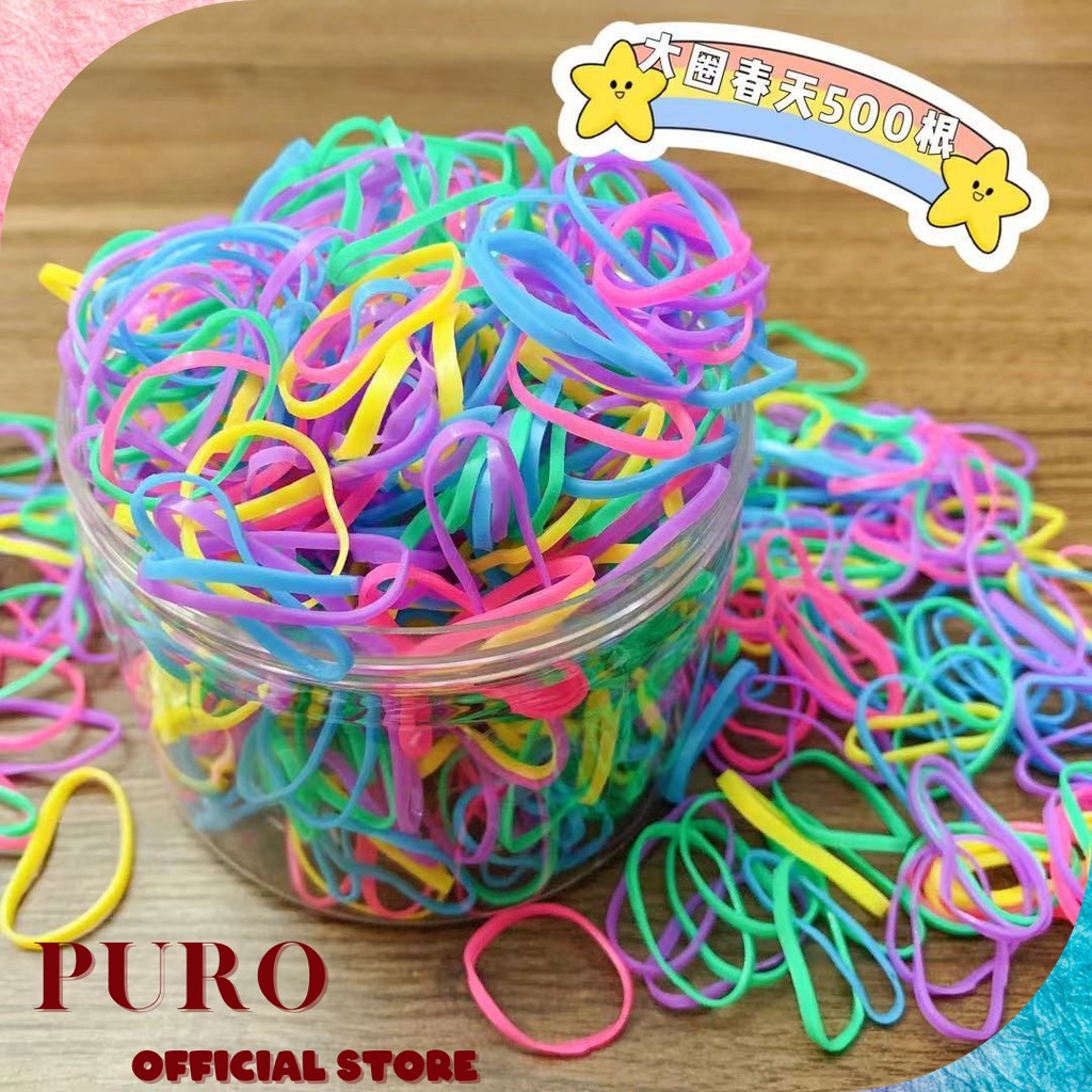 Karet Jepang / Karet Anyam / Karet Loomband / Korean Style Impor / Ikat Rambut