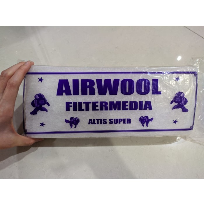 Air Wool Kapas Media Filter Aquarium Tebal / Busa Filter Aquarium