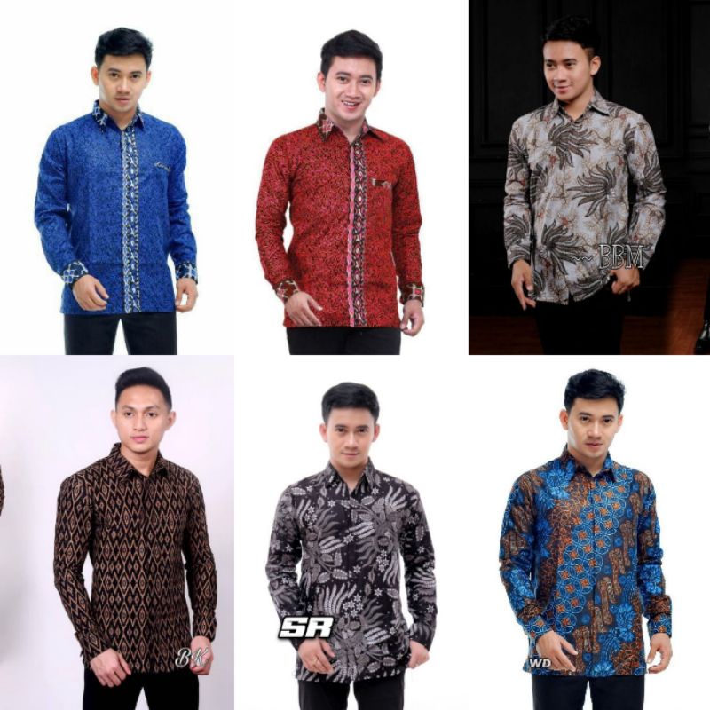 VOL 1 - KEMEJA LENGAN PANJANG || BATIK PRIA LENGAN PANJANG