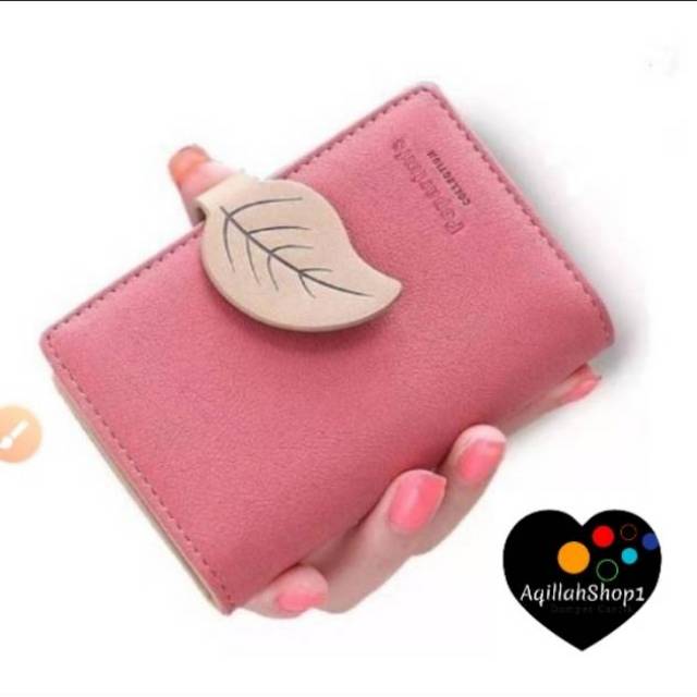 DOMPET WANITA DAUN DOMPET MINI DOMPET RESLETING DOMPET KOIN CEWEK TERMURAH
