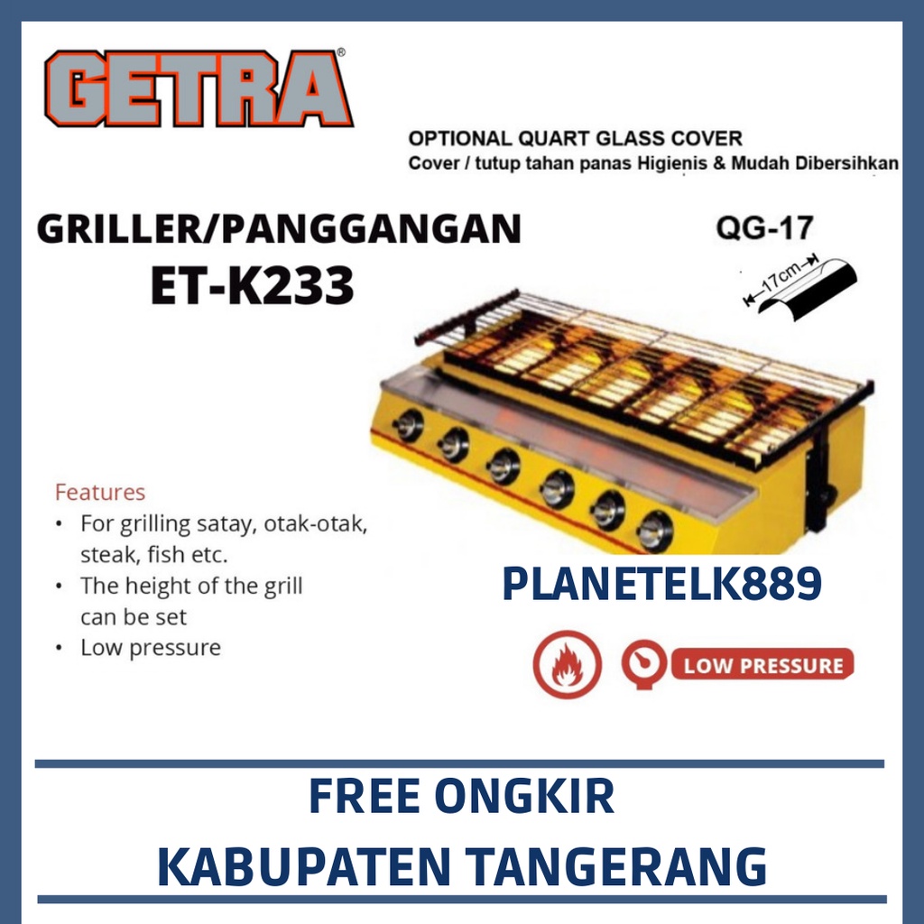 GETRA GRILLER ET-K233 PANGGANGAN GETRA