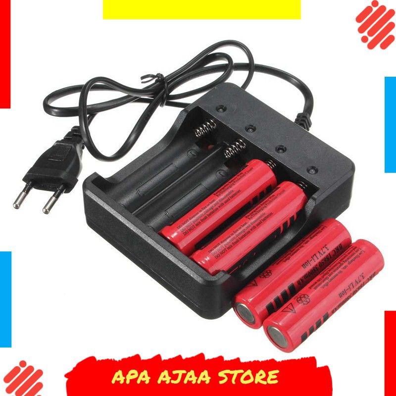 Terbaru ! Charger Baterai 18650 4 Slot - MS-404A