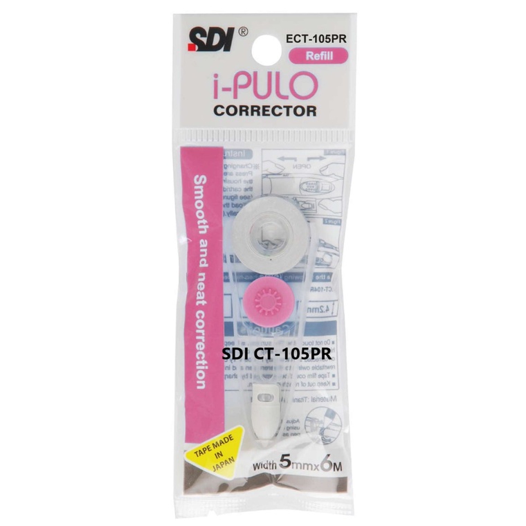 

Gramedia Kediri - SDI CORECTION TAPE i-PULO REFILL CT-105 (PINK)