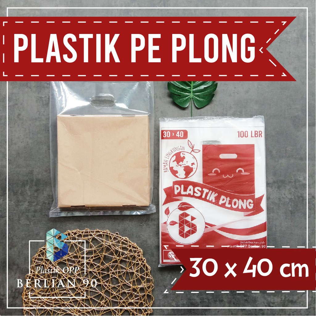 Kantong Plastik PE Bening / Kantong Plastik PE Plong Bening / Plastik Takeaway