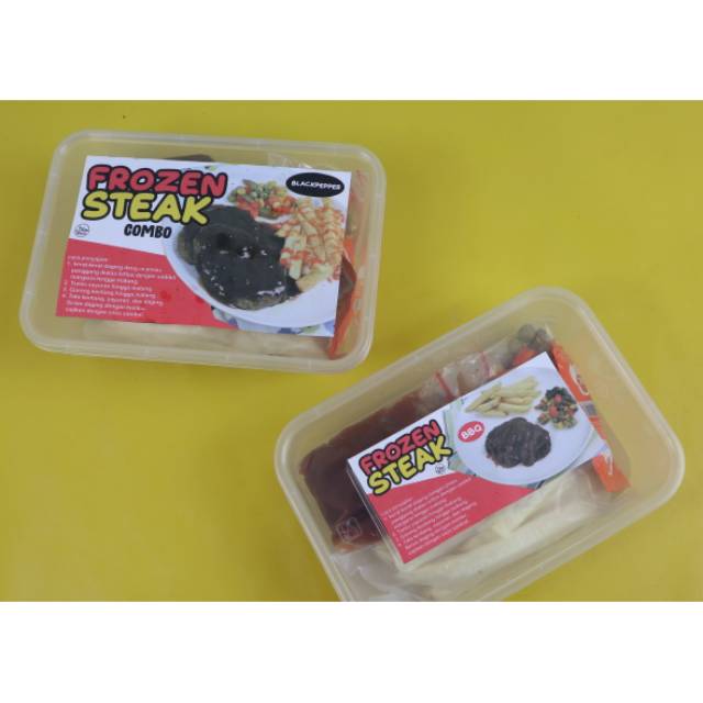 

Beef steak frozen