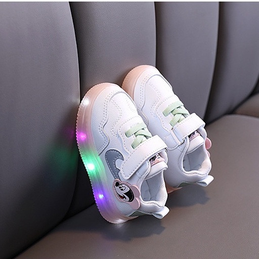 [Tokobig] Meeki Sepatu Anak Laki Laki Sepatu Perempuan Sepatu Menyala Lampu LED Size 21-30 Usia 1-5 Tahun TOP PRODUK - live pagi malam