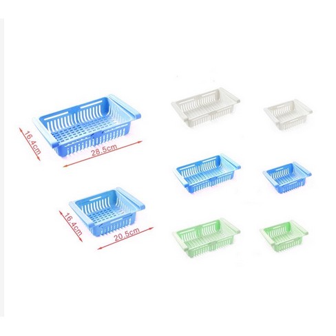 Rak Kulkas / Rak Laci Sliding Rack / Laci Kulkas Gantung Kotak Penyimpanan Makanan