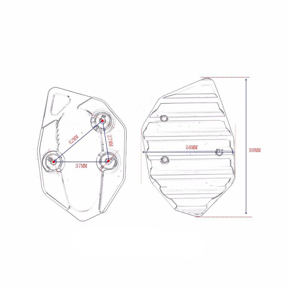 Populer Foot Extension Magnifying Pad Aksesoris Motor Side Stand Penyangga Kaki Side Kick Stand Untuk Yamaha T-MAX530 08-14