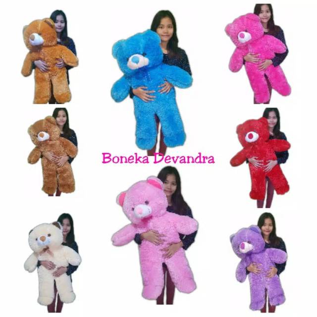 

Bear XL lucu dengan hiasan pita