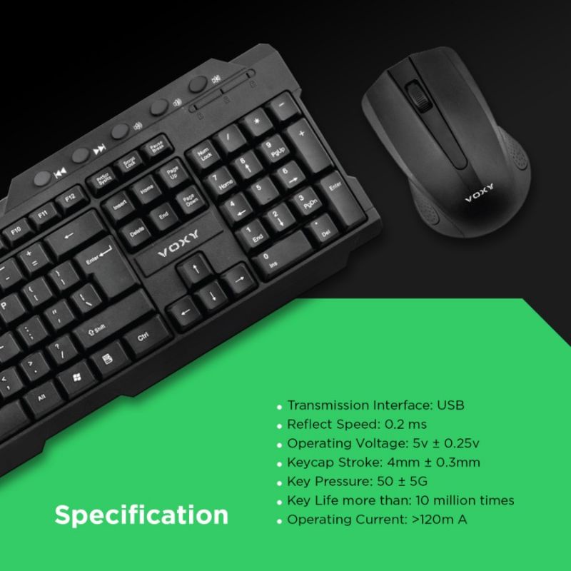 keyboard mouse wireless voxy km 200 eco series. wireless keyboard + mouse gaming. keyboard + mouse wireless gaming