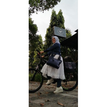 Tote Bag Kulit Asli Tote bag Multifungsi Tote Bag Penutup Resleting GALLINACEOUS Ardea Sling bag