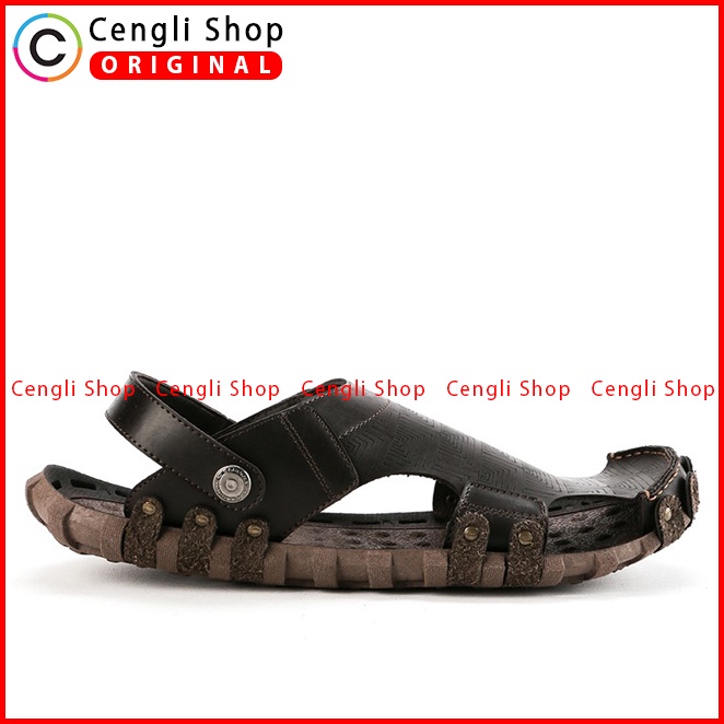 SANDAL SLIDE PRIA CARDINAL ORIGINAL SLINGBACK CASUAL COKLAT CA37