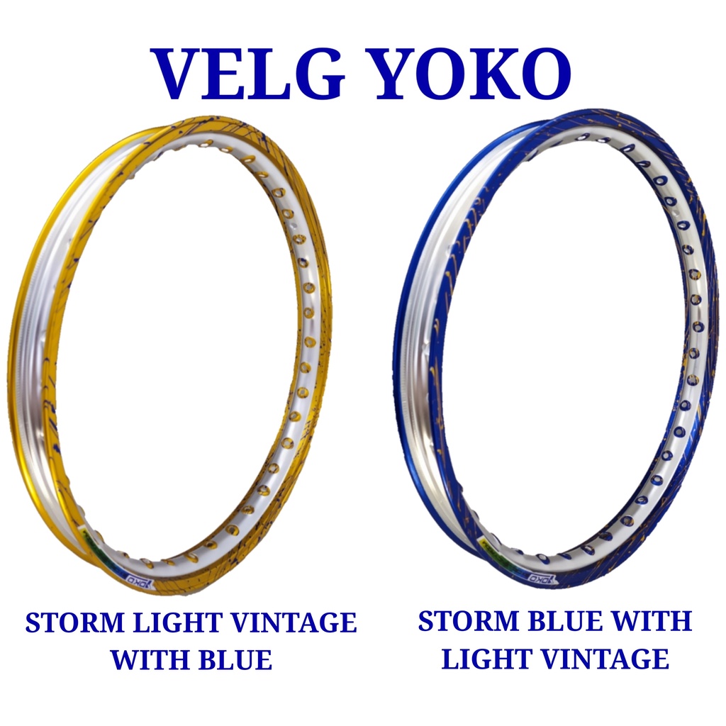 PELEK Velg aluminium ring 17  TWOTONE  YOKO STORM (WR)