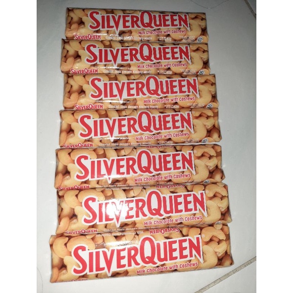 

coklat silverqueen silver queen mete cashews milk chocolate. valentine hadiah kado 55gr 22gr