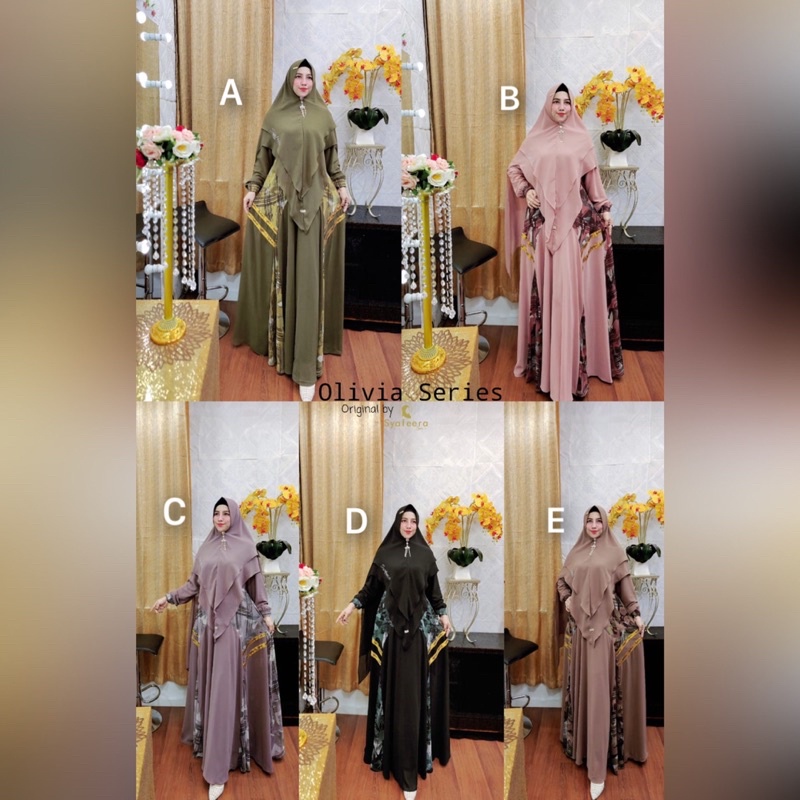 Olivia series by syafeera/Olivia syari ori by syafeera/gamis syari terbaru