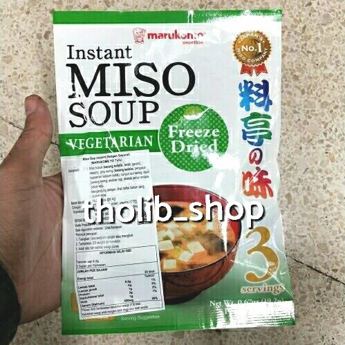 

marukome miso soup instant freeze dried tofu vegetarian 19.2 gr
