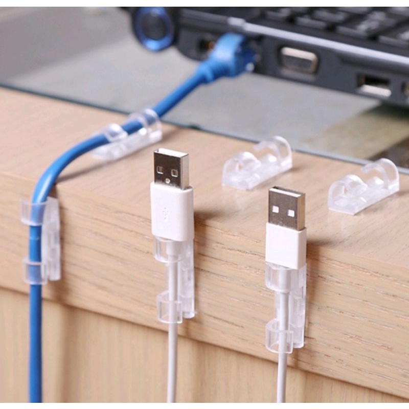 KLIP PENGIKAT KABEL TEMPEL MULTIFUNGSI CABLE CLIP ORGANIZER