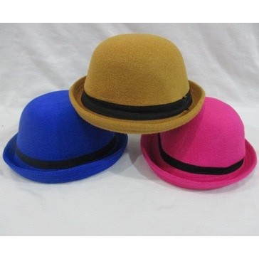 Topi Chaplin Caplin Balita Anak /Topi Bowler Hat Bahan Lembut ***