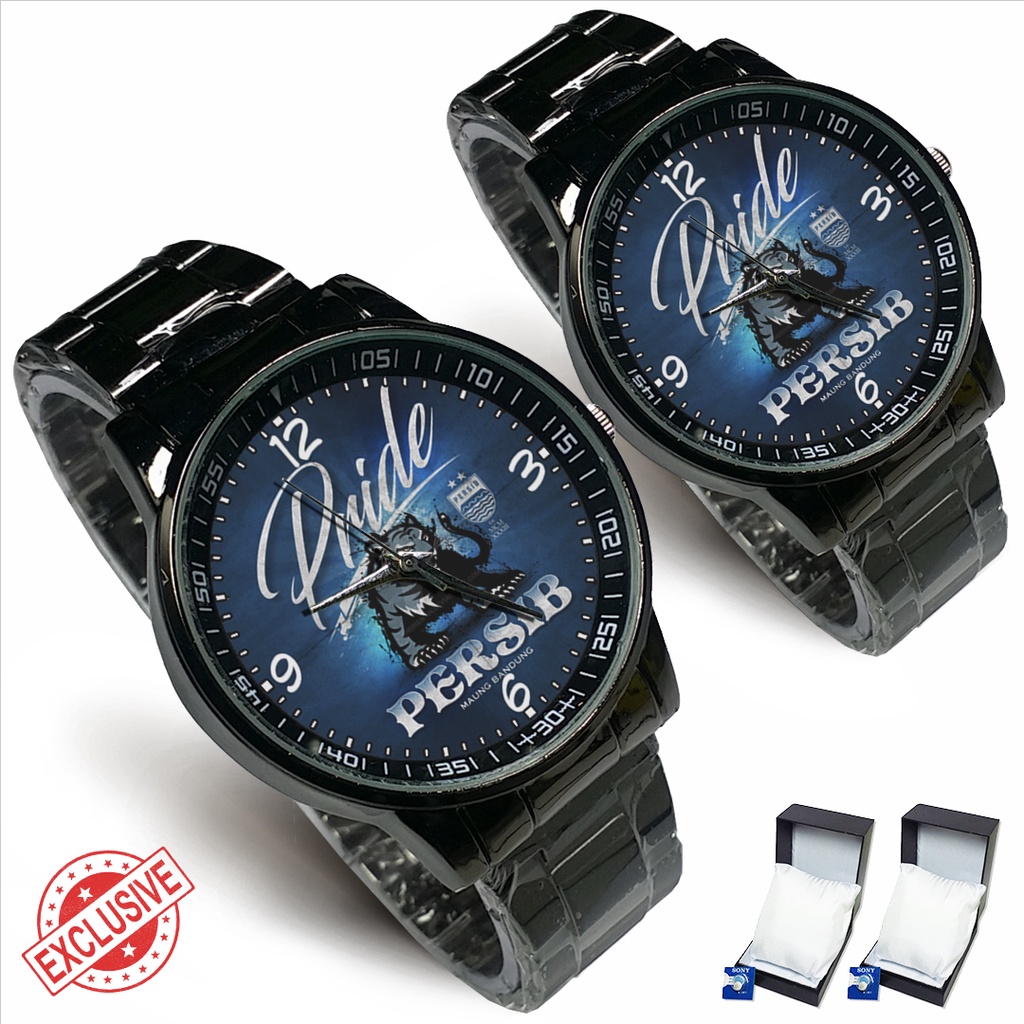 Jam Tangan Rantai Couple PRIDE OF PERSIB 2 (Awesome)