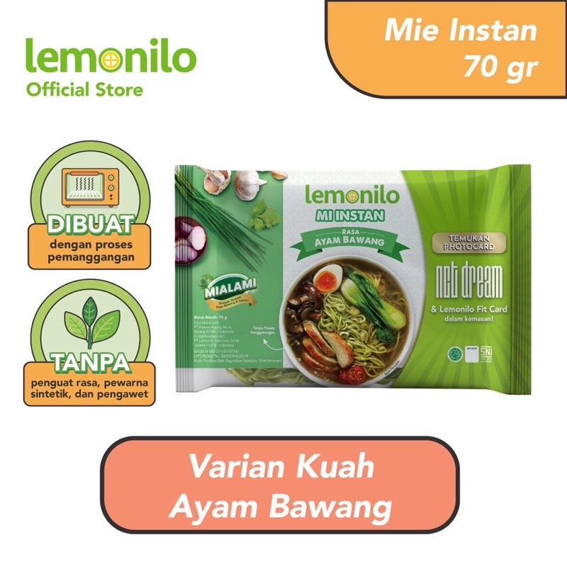 

Lemonilo Mie Instan Kuah Rasa Ayam Bawang 70g / 70gr x NCT Dream Mialami Special Edition