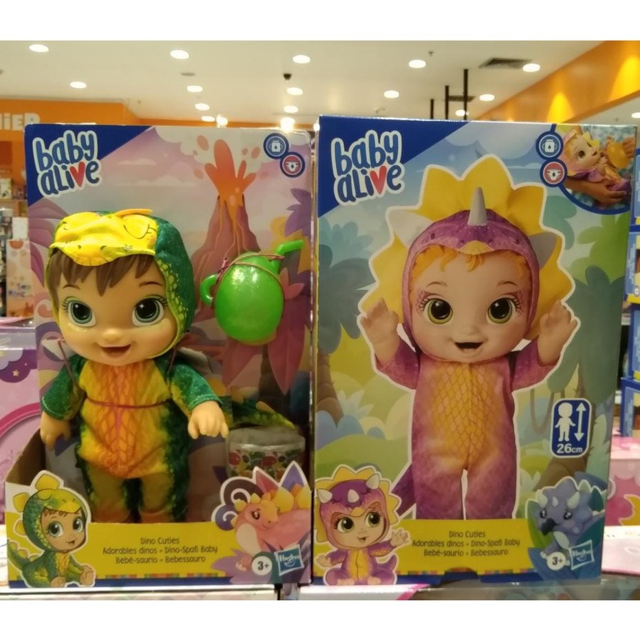Baby Alive Dino Cuties boneka kostum dino dinosaurus boy girl pink green