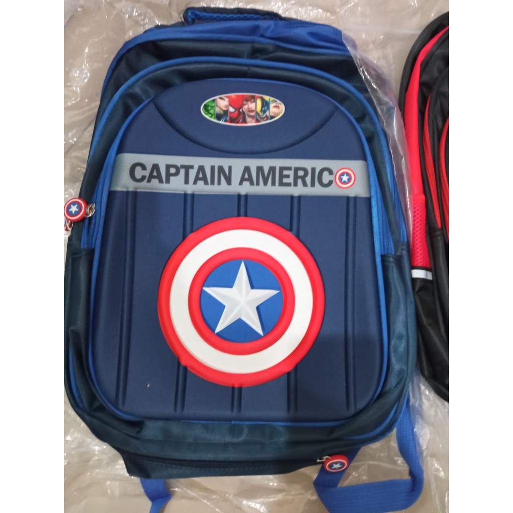 Tas Ransel Anak Sekolah Laki Laki Tas Karakter Superhero Tas Spiderman Tas Captain America Tas Mc Queen Tas Paw Patrol Tas Avangers Tas Ultraman Tas Batman Tas Sekolah Big SD TK Tas Ransel Sekolah