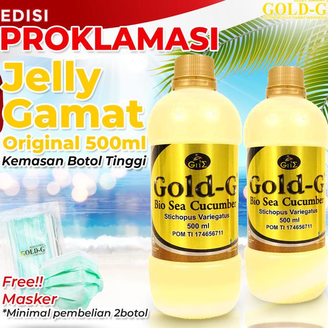 

BAYAR DITEMPAT 2Botol Jelly Jely Jeli Gamat Gold G GNE 500ml / 500ml Asli / Original /OBAT HERBAL ASAM URAT/OBAT HERBAL PELANGSING/OBAT HERBAL KOLESTEROL/OBAT HERBAL DIABETES