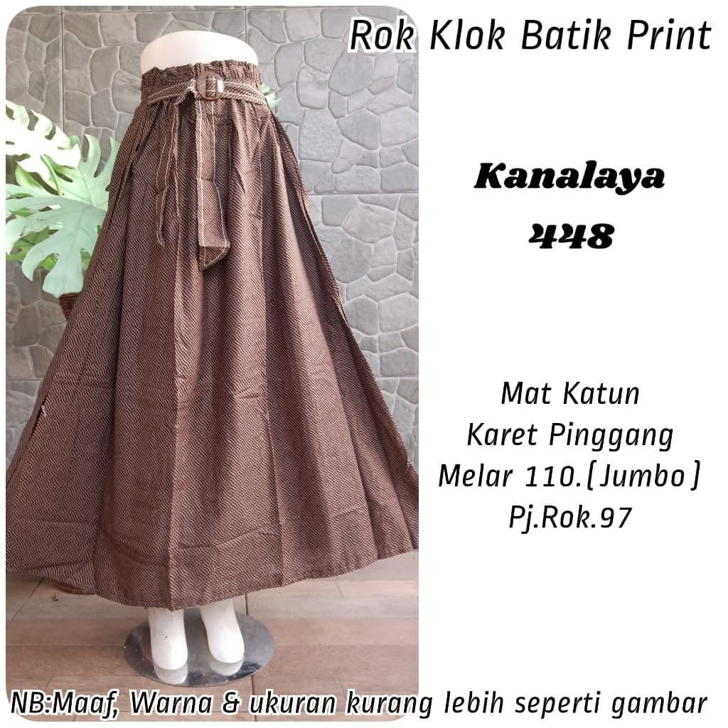 (Dijamin RealPict) Rok Batik original Pekalongan garansi harga termurah Rok Klok Modern By BellaQ-Kanalaya 448