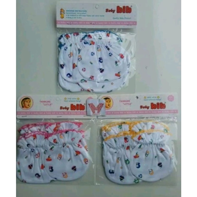 Set Sarung Tangan Bayi Bib Renda Sarung tangan+kaki